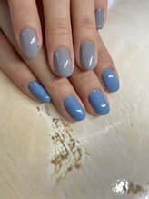 サフィールネイルサフィールネイル(Saphir nail)/アシメワンカラーネイル