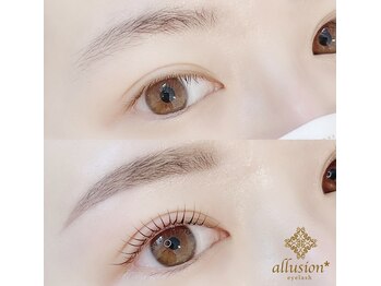 アリュージョン 草津店/眉毛アイブロウ×まつ毛パーマ