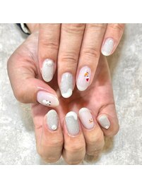 スノーマンネイル/冬ネイル