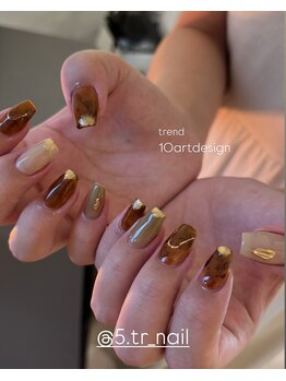 ゴトラネイル(5.tr_nail)/秋冬10本ネイル