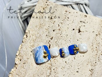 テテネイル(tete.nail)/［フット］美彩マーブルインク