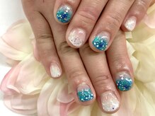 ディーネイル 京橋(D-nail)/キラキラショートネイル