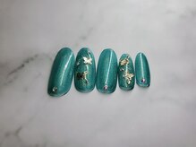 トータルビューティーサロン ドールズ(total beauty salon Dolls)/パールグリーン蝶々パーツ