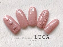 ネイルアトリエルカ(nail atelier LUCA)/I-41 ぷっくりエスニックネイル