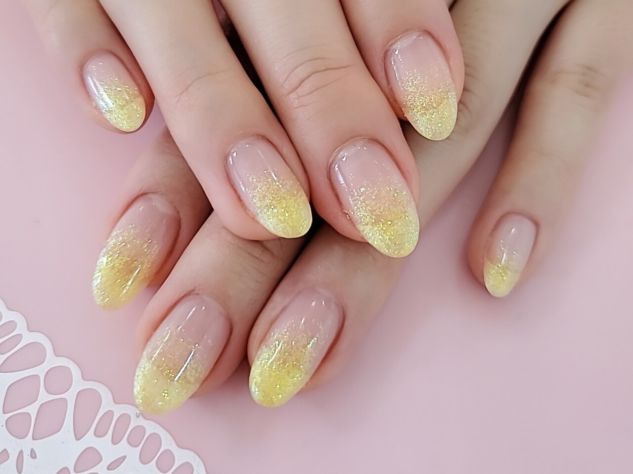 ネイルチップ グラデーション シンプル 黄色 可愛い カラフル オーダーネイル ご注文ありがとうございました❁⃘*.ﾟ 火曜日発送致します