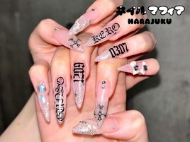 ロングネイル/長さだし/クリア