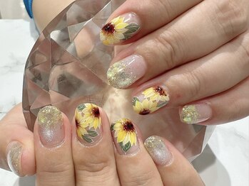 マーノ 稲毛海岸店/ひまわりネイル