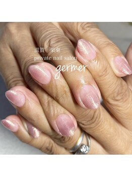 ピンクのラメグラデーション！