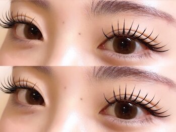 アミル(amiLe)の写真/〈全メニューコーティング付〉思わずドキドキする可愛い目元にデザイン♪ボリュームUPしながら自然な目元に