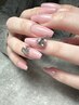 【10本長さだし】ワンカラーorグラデーション＋パーツ・ストーン¥11,400