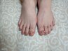 【foot】ワンカラー＋アートorパーツ ３本 ¥6,000→¥5,500　※オフ込み♪