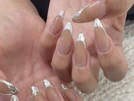 ガラスフレンチ♪岡山ネイル