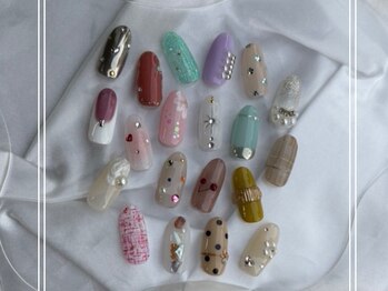 ネイルサロン エルフィン ル シエル(Nailsalon elfin Le ciel)の写真/【栄・矢場町】定額ネイルリニューアル★幅広いデザインから選べるので理想の指先が叶う！