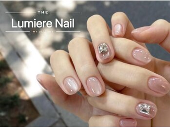 ルミエール ネイル モンナカ(Lumiere Nail Monnaka)/オンブレフレンチ/冬ネイル