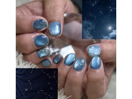 冬の星空ネイル