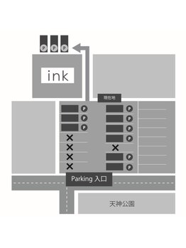 インク(ink)/駐車場☆店舗裏9台+表3台完備♪