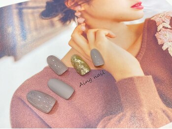 砂ジェル×ミラーnail