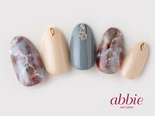 ネイルサロン アビー 宮益坂店(abbie)/スモーキー大理石　￥14080