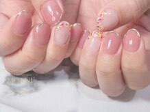 モアニ ヒロオ 渋谷店(MOANI Hiroo)/押し花が可愛い☆フレンチネイル