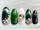 和洋風アートネイル♪