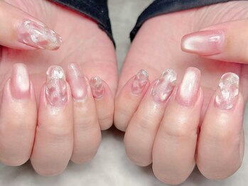 ブリスフルハピネス(Blissful happiness)/ピンクハートマグネットネイル