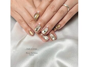 レモン(Lemon)/大粒ラメデザイン