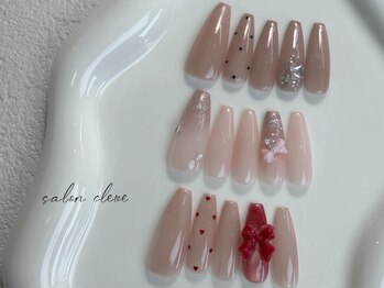 サロンクレーヴ(Salon cleve)の写真/【通いやすさ◎】透明感のあるちゅるんとしたカラーからトレンドデザインまで豊富にご用意♪