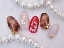 ティアリーネイル コレットマーレ店(Tiary Nail)/べっ甲デザイン　12100円