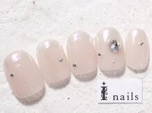 アイネイルズ 新宿店(I nails)/キラキラオーロラフレンチ