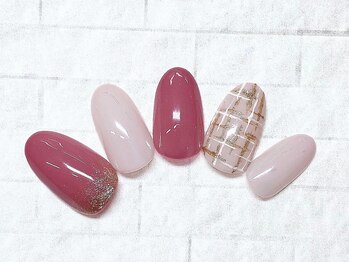 アルセア 上野御徒町店(Alcea)/ツイードネイル オフィス ラメ