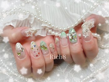 ネイルアンドまつげエクステ リッチエイト 原宿店(Rich8)/なにわ男子☆推しネイル