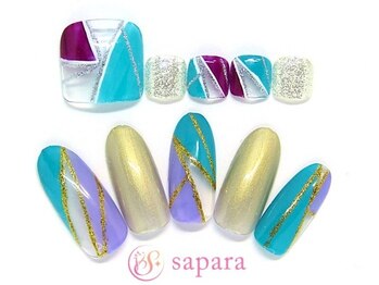 津田沼ネイルサロン サパラ(sapara)/ハンドフットセット定額¥11,499