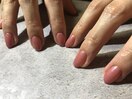 ピンクラメワンカラーネイル
