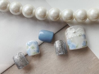 ジェムネイル(gem nail)/フット定額¥8800→¥7980