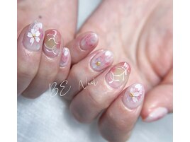 桜xマーベルネイル