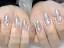 さわやかグラデーションネイル