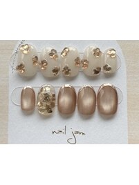 琥珀ニュアンス【ネイルチップ】