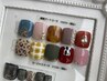 【フット】 定額親指アートコース(ご新規様オフ無料¥7700)