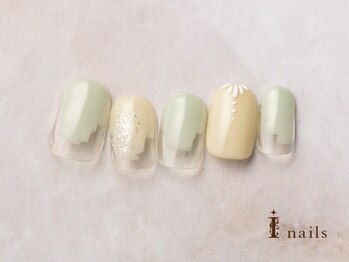 アイネイルズ 横浜EAST店(I-nails)/春色塗りかけネイル