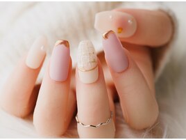 ポイントミラー＆ツイードネイル