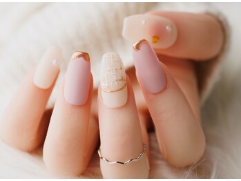 エムスラッシュ ソル センター南(M.SLASH SOL)/ポイントミラー&ツイードネイル