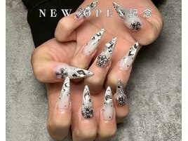 ドットネイルワンカラーネイル