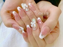 オルエ 池袋(OLUE)/チーク×白フレンチ