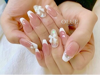 オルエ 池袋(OLUE)/チーク×白フレンチ