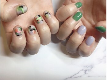 アーザ 吉祥寺(ASa)/カジュアル韓国風ネイル☆