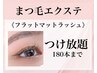  《エクステ》フラットマットラッシュ付け放題【180本迄】