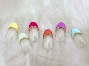 ハンド☆カラーフレンチネイル