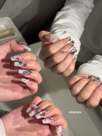 宝石ネイル×フルオーダー
