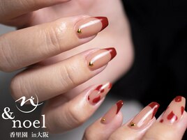 バレンタインハートネイル