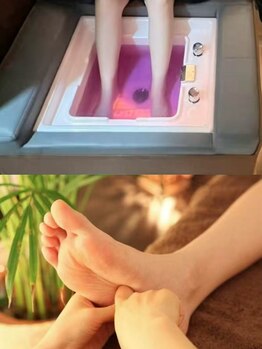 モアリフレッシュの写真/香りの良い足湯で血行促進◎プロの技でじっくりほぐし、冷え浮腫みを徹底的に撃退!!快眠効果も抜群です♪
